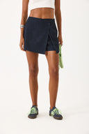 Kadın Jessica Dark Blue Jean Şort Etek - Dark Blue