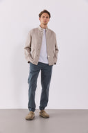 Erkek Joey Regular Fit Gabardin Ceket - Taş