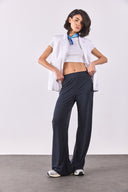 Kadın Jovie Yumuşak Dokulu Yüksek Bel Wide Leg Eşofman Altı (CUPRO) - Antrasit