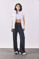 Kadın Jovie Yumuşak Dokulu Yüksek Bel Wide Leg Eşofman Altı (CUPRO) - Antrasit