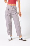 Kadın Julia Kargo Cepli Slouchy Pantolon - Buz Gri