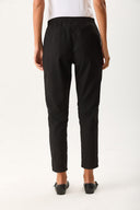 Kadın Alian Beli Lastikli Kaşe Pantolon - Siyah