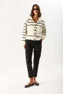 Kadın Alian Beli Lastikli Kaşe Pantolon - Siyah