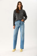 Kadın Anita Bisiklet Yaka Triko Kazak - Antrasit