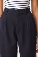 Kadın Chloe Wide Leg Palazzo Pantolon %100 Lyocell (Tencel™) - Lacivert