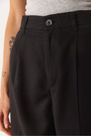 Kadın Chloe Wide Leg Palazzo Pantolon %100 Lyocell (Tencel™) - Siyah