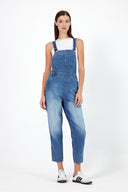 Kadın Dora Dirty Med Blue Mom Jean Salopet Tulum
