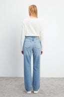 Kadın Marrakesh Vintage Med Blue Straight Fit Jean Pantolon