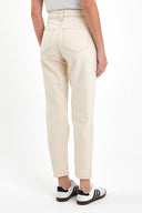 Kadın Norah Cepli Off White Jean Pantolon
