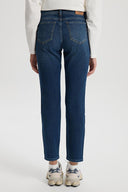 Kadın Petra Dirty Dark Blue Boyfriend Jean Pantolon