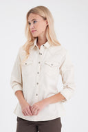 Kadın Sydney Off White Slim Fit Gömlek