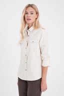 Kadın Sydney Off White Slim Fit Gömlek