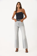 Kadın Wanda Grey Wide Leg Jean Pantolon - Grey