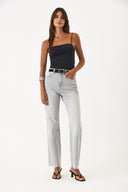 Kadın Wanda Grey Wide Leg Jean Pantolon - Grey
