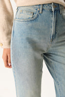 Kadın Wanda Tint Light Blue Wide Leg Jean Pantolon %100 Pamuk - Tint Light Blue