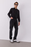 Erkek Kalimnos Black Comfort Fit Jean Pantolon - Black