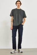Erkek Kalimnos Blue Black Comfort Fit Jean Pantolon - Blue Black