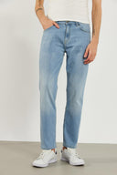 Erkek Kalimnos Med Blue Comfort Fit Jean Pantolon - Med Blue