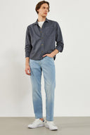 Erkek Kalimnos Med Blue Comfort Fit Jean Pantolon - Med Blue