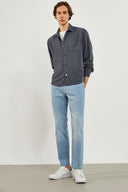 Erkek Kalimnos Med Blue Comfort Fit Jean Pantolon - Med Blue