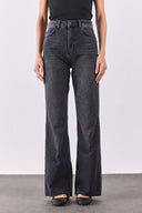 Kadın Kate Yüksek Bel Bootcut Black Jean Pantolon - Black