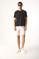 Erkek Ken Bisiklet Yaka Regular Fit Yumuşak Dokulu Tişört (CUPRO) - Siyah