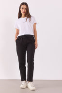 Kadın Larissa Regular Fit Pamuklu Eşofman Altı - Siyah