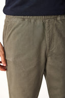 Erkek Leo Beli Lastikli Soluk Efektli Jogging Fit Pantolon - Haki