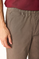 Erkek Leo Beli Lastikli Soluk Efektli Jogging Fit Pantolon - Vizon