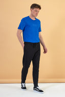 Erkek Marc Slim Fit Paçası Lastikli Eşofman Altı - Siyah