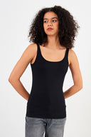 Kadın Marci Slim Fit Atlet - Siyah