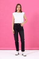 Kadın Maria Black Slim Mom Jean Pantolon - Black