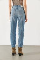 Kadın Maria Ice Blue Slim Mom Jean Pantolon - Ice Blue