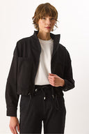 Kadın Marla Black Oversize Jean Ceket - Black