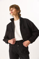 Kadın Marla Black Oversize Jean Ceket - Black