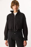 Kadın Marla Black Oversize Jean Ceket - Black