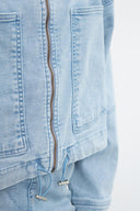 Kadın Marla Sky Blue Oversize Geniş Kesim Jean Ceket - Sky Blue