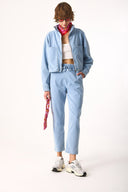 Kadın Marla Sky Blue Yüksek Bel Slouchy Jogger Pantolon - Sky Blue
