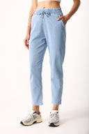 Kadın Marla Sky Blue Yüksek Bel Slouchy Jogger Pantolon - Sky Blue