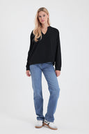Kadın Marrakesh Dark Blue Straight Fit Jean Pantolon - Dark Blue