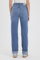 Kadın Marrakesh Dark Blue Straight Fit Jean Pantolon - Dark Blue
