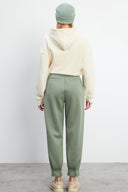 Kadın Mary Regular Fit Paçası Detaylı Yumuşak Dokulu Jogging Pantolon (CUPRO) - Ada Çayı