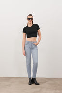 Kadın Mila Blue Grey Boyfriend Jean Pantolon - Blue Grey