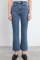 Kadın Nadia Dark Blue High Rise Stove Pipe Jean Pantolon - Dark Blue