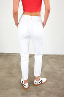 Kadın Norah Beyaz Renkli Beli Lastikli Jean Pantolon - Beyaz