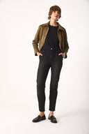 Kadın Norah Black Beli Lastikli Jean Pantolon - Black