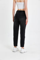 Kadın Norah Black Beli Lastikli Jean Pantolon (TENCEL)™ - Black