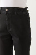 Kadın Norah Carbon Black Beli Lastikli Jean Pantolon - Carbon Black