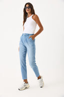 Kadın Norah Ice Blue Beli Lastikli Jean Pantolon - Ice Blue