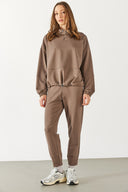 Kadın Norah Rahat Kesim Eşofman Altı - Vizon